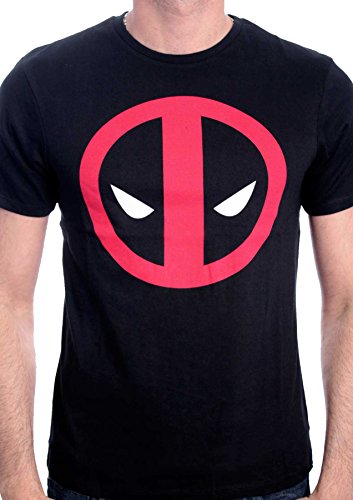 Camiseta Negra Logo Máscara Roja